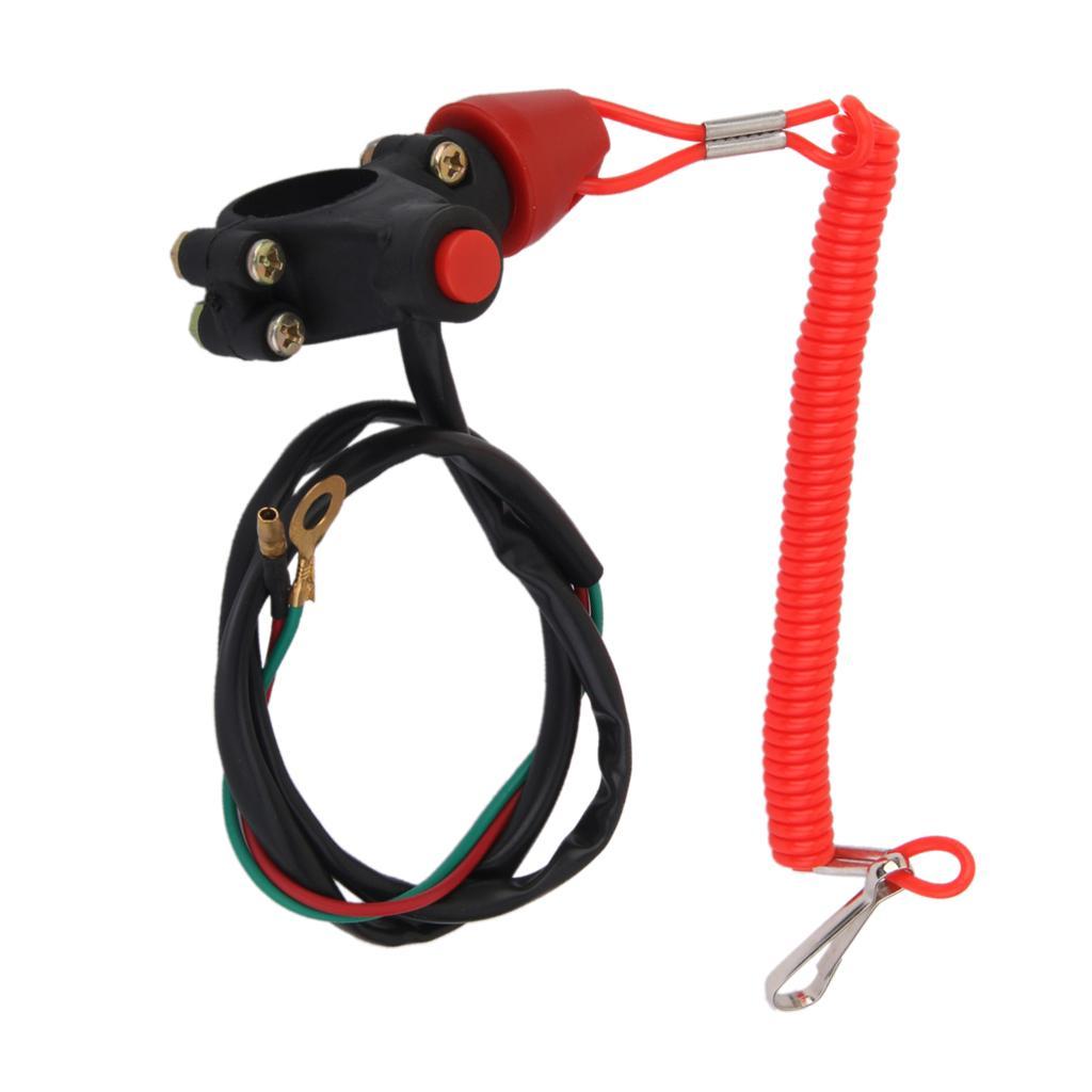 6-15pack Universal Engine Stop Kill Tether Switch Lanyard for ATV Racing