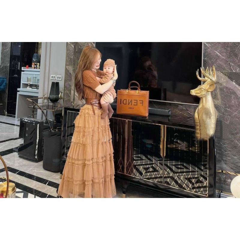 Chân váy voan tầng công chúa hàng QC