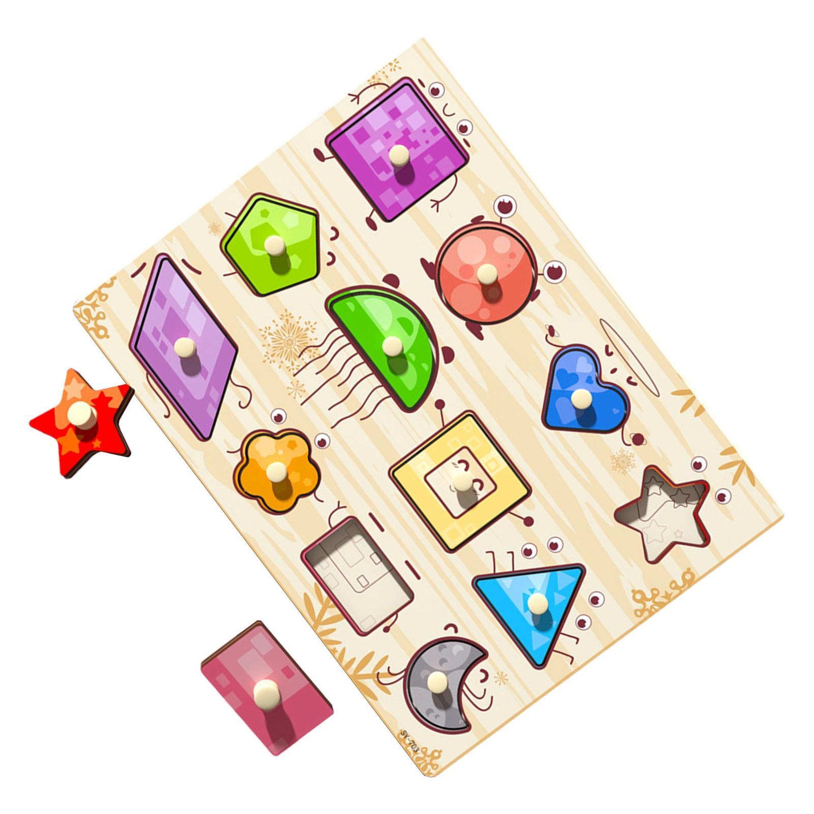 Wooden Jigsaw  Matching Game for Kids Children