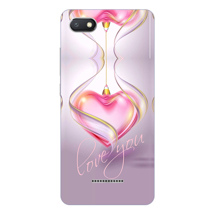 Ốp lưng điện thoại Xiaomi Redmi 6A hình Trái Tim Hồng