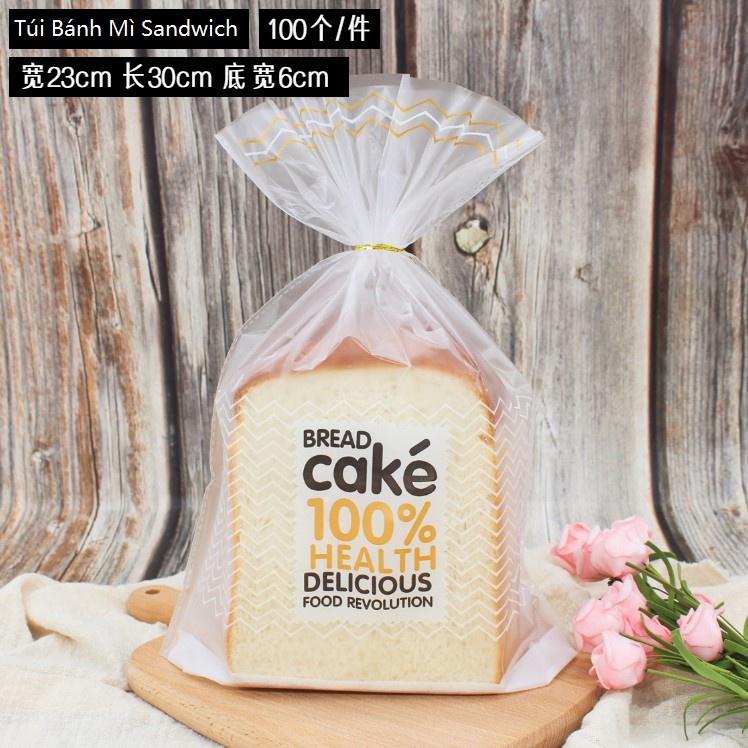 Túi đựng Bánh Mì Hoa Cúc, Sandwich, Cake 100% – Set 100 Túi 23*30cm