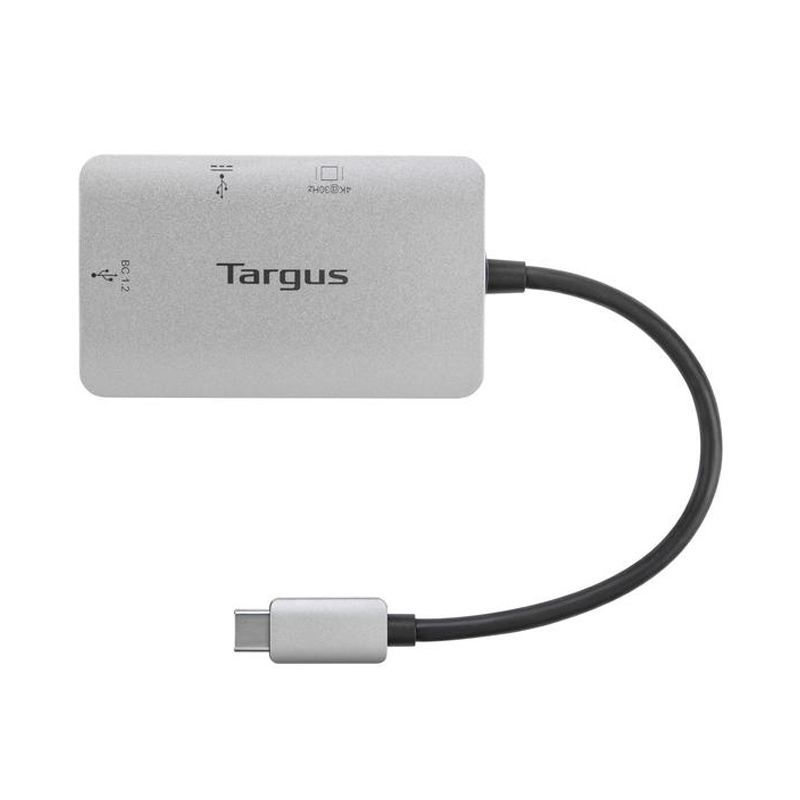 Cổng Chuyển TARGUS 3 In 1 USB-C To USB-A + USB-C + HDMI 4K - ACA948AP-51 - Hàng Chính Hãng