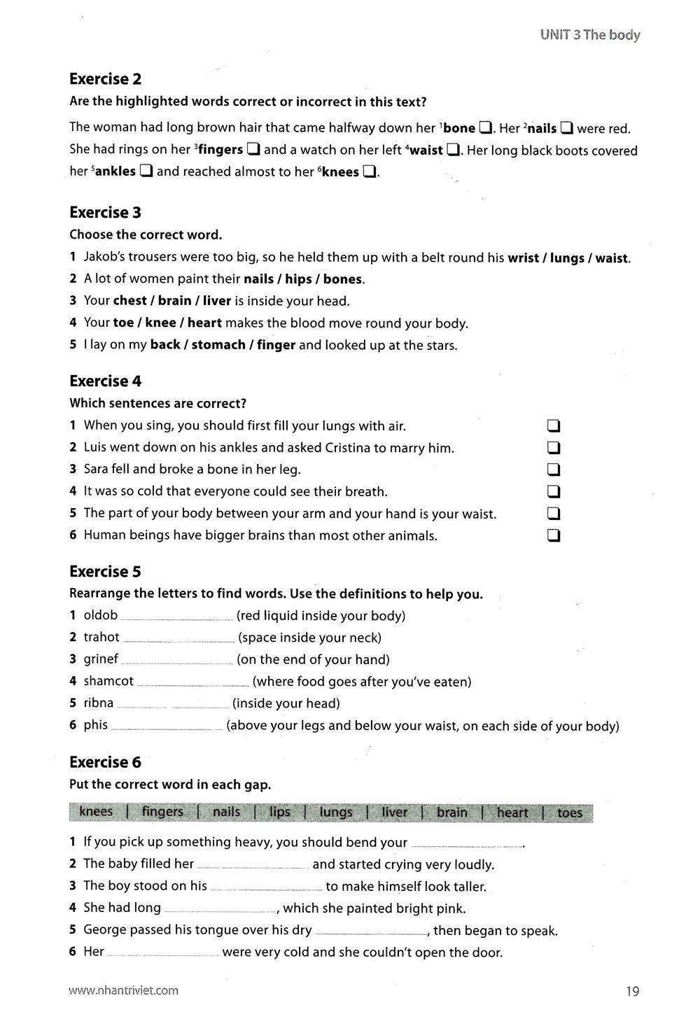 Sách Work On Your Vocabulary A2 - Pre-Intermediate (Tái Bản) - ảnh 9