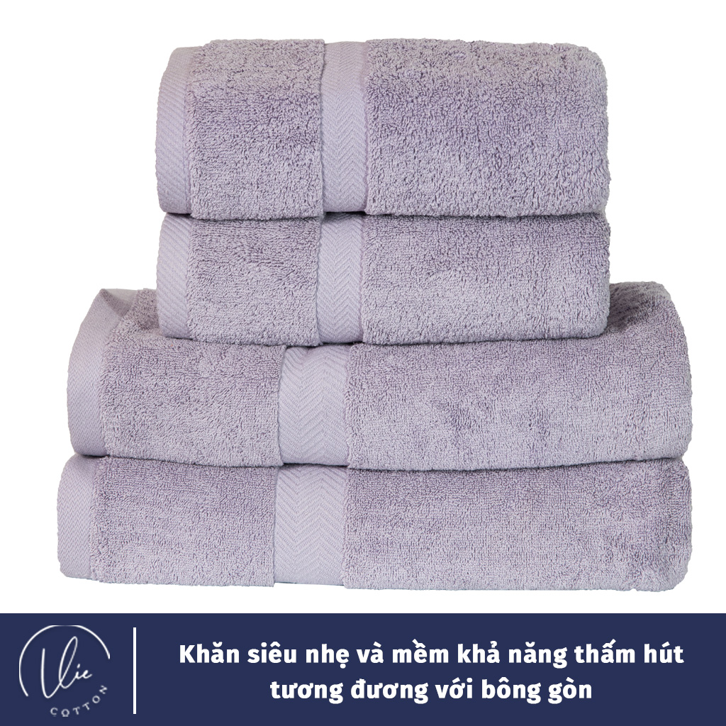 Khăn Tắm Cao Cấp VieCotton 100% Cotton Cỡ 70x140 Siêu Dày Siêu Mềm Mịn Thấm Hút Cam Kết Giao Đúng Màu