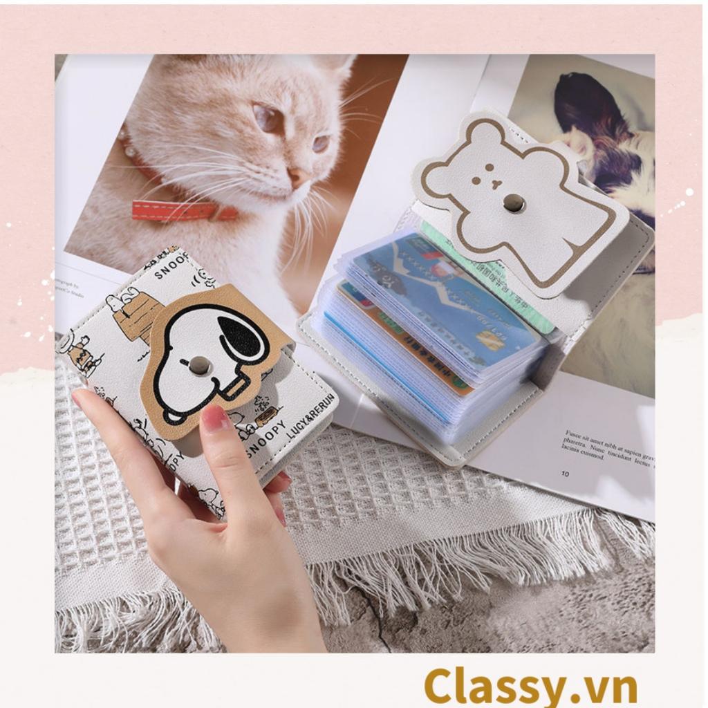 Classy Ví đựng thẻ, đựng card nhỏ xinh nhiều ngăn tiện lợi T1510