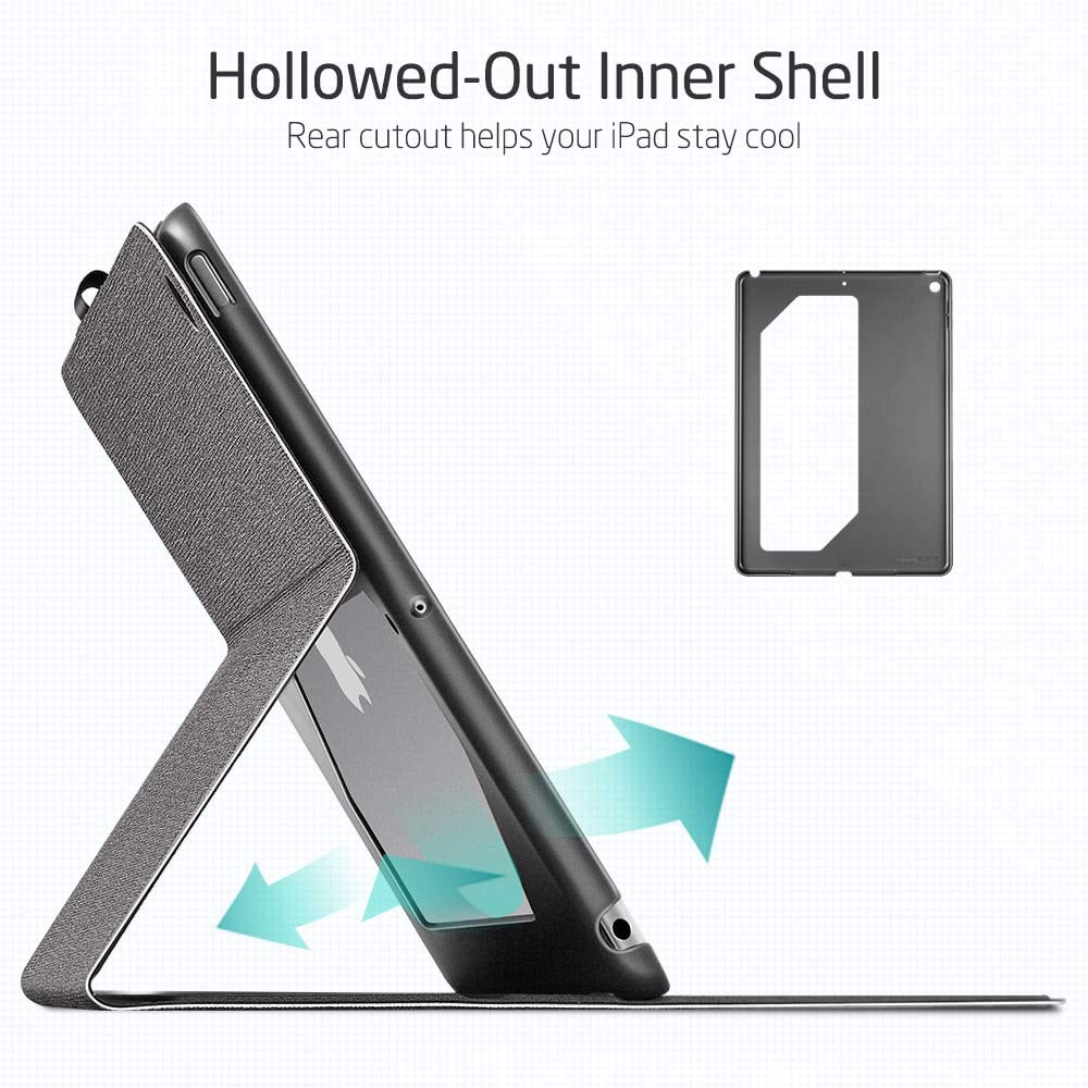 Bao da cho iPad Gen 7 10.2 2019 ESR Urban Premium Folio Case _Hàng Nhập Khẩu