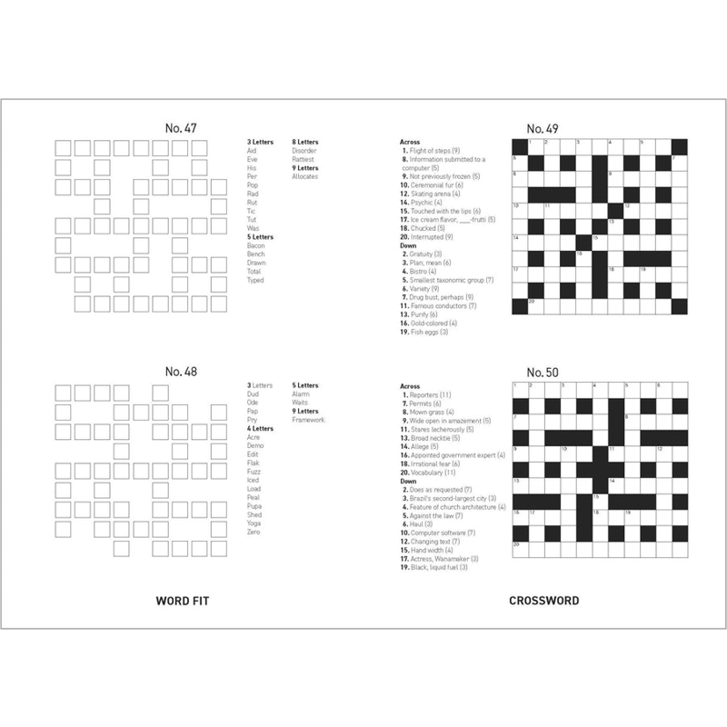 Sách 500 Puzzles Book - Brain Training - Pink &amp; Orange Geometric