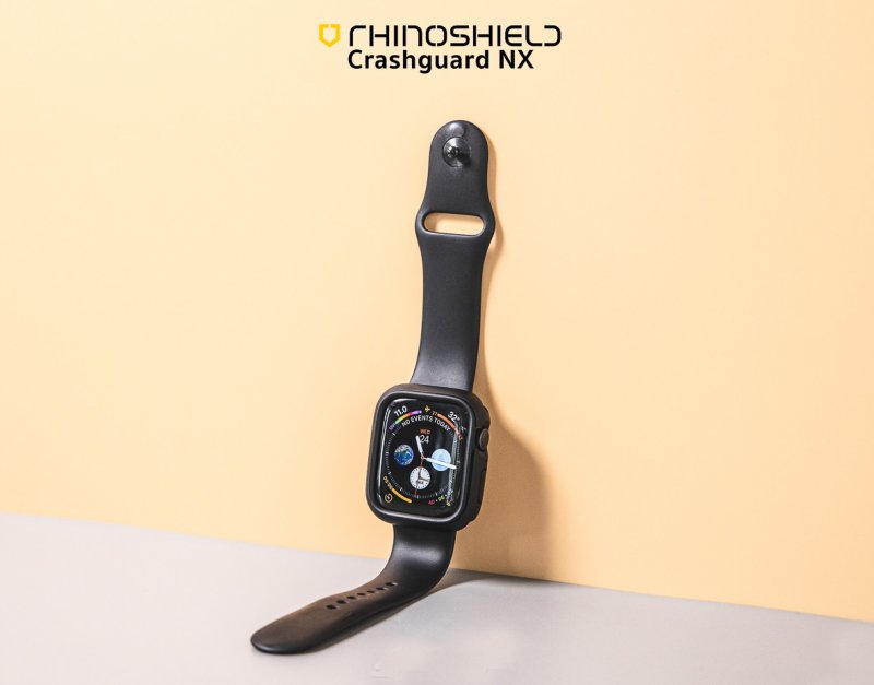 Ốp viền Apple Watch Rhinoshield Cash Guard NX USA_Đen_44mm_ Hàng nhập khẩu