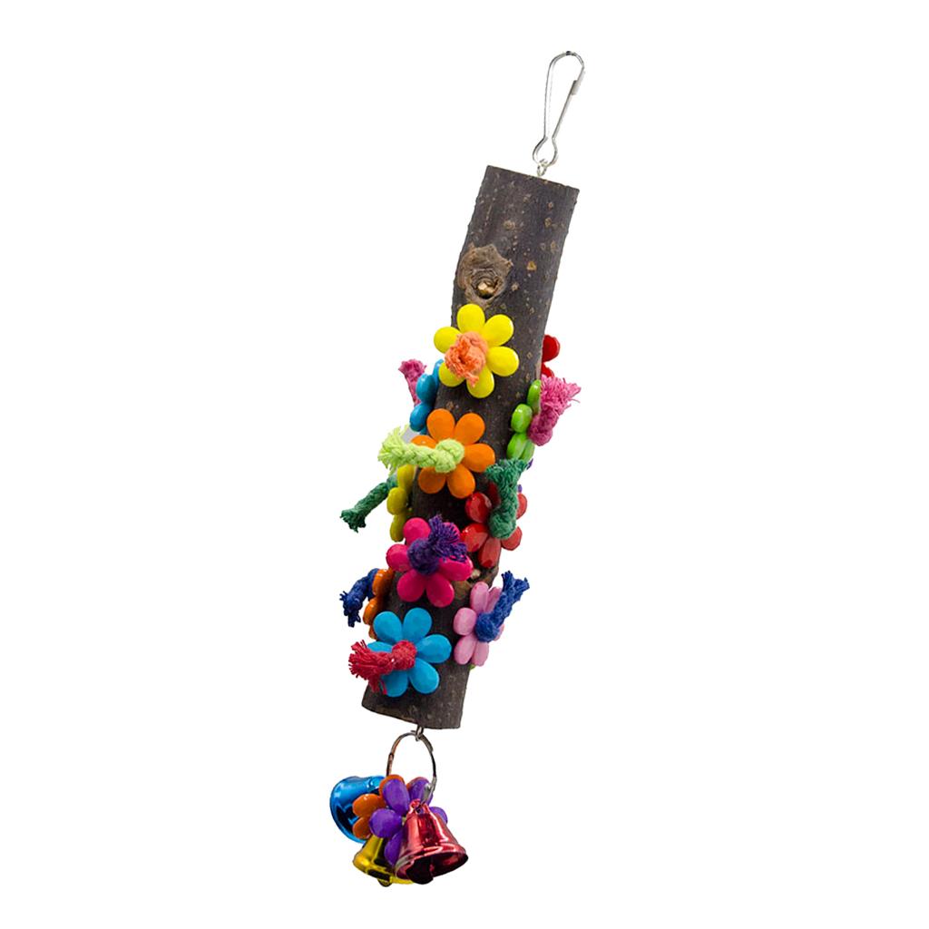 Birds Parrot Wood Stand Perches Toy For Bird Cage Accessories Bird Supplies