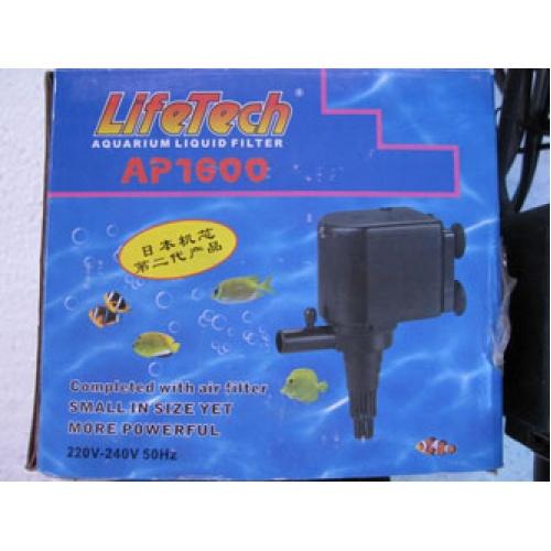 Combo Máy bơm nước LifeTech AP 1600+10 Thanh sứ muối tiêu,LONG THÀNH CÁ CẢNH