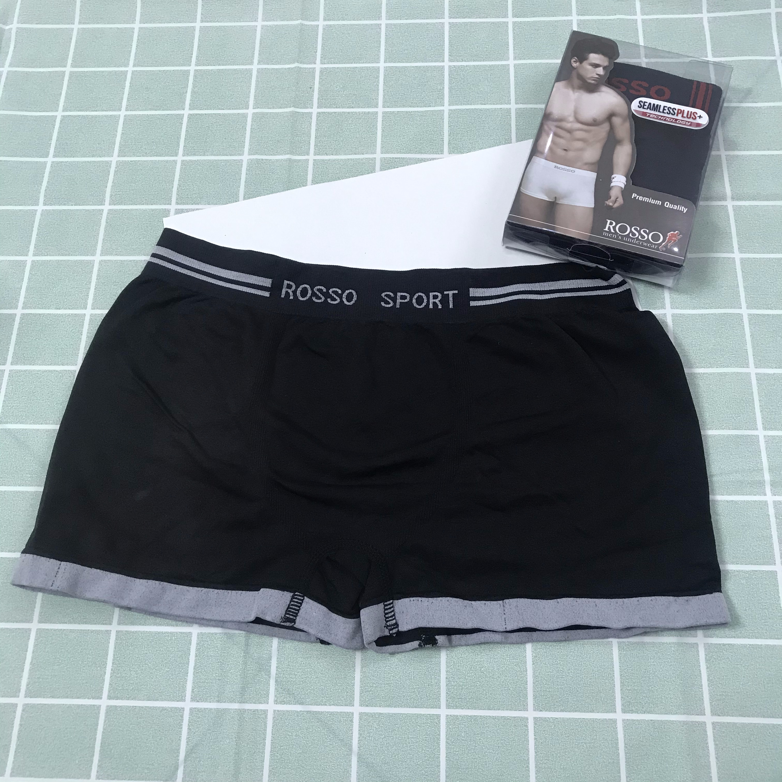 QUẦN LÓT ROSSO NAM CAO CẤP MÃ 0201 MÀU ĐEN - BLACK MEN UNDERWEAR