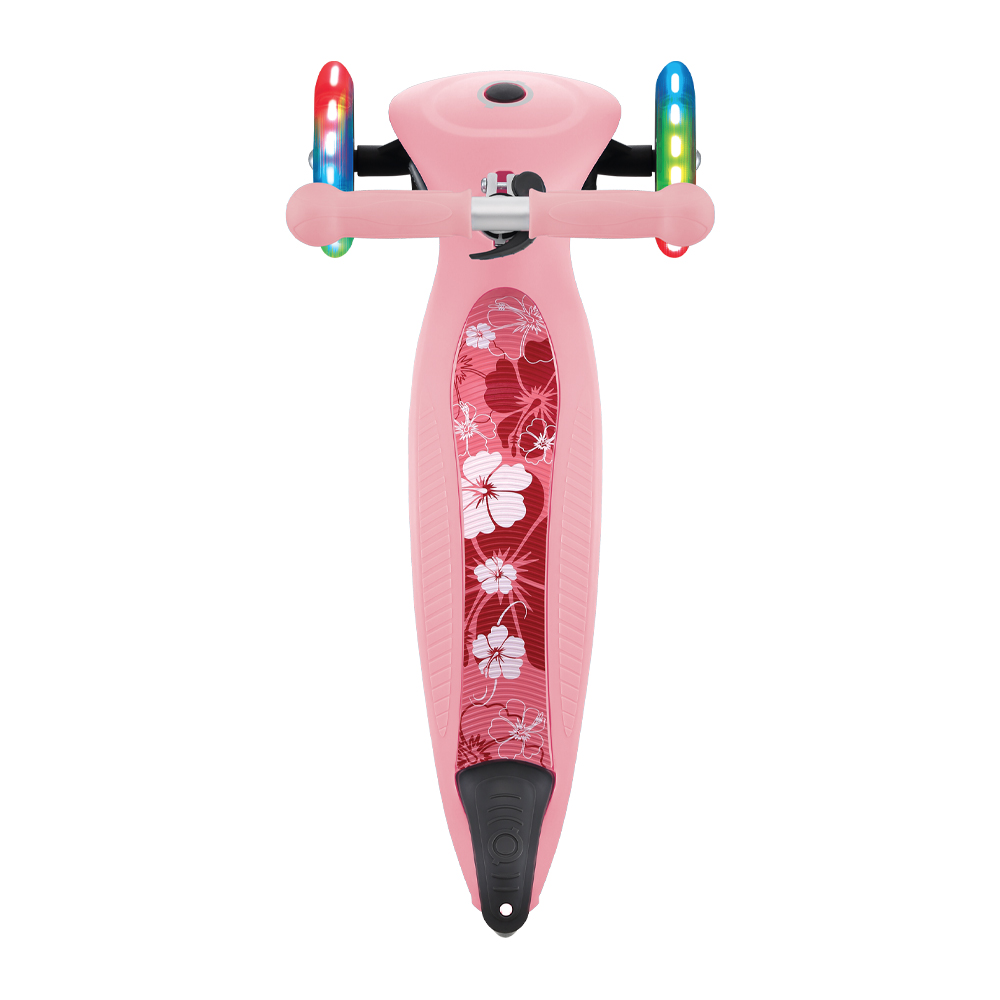 Xe Trượt Scooter 3 Bánh Gấp Gọn Có Bánh Xe Phát Sáng Globber Junior Fantasy Cho Trẻ Em Từ 2 Đến 6 Tuổi - Hồng Pastel Có Họa Tiết