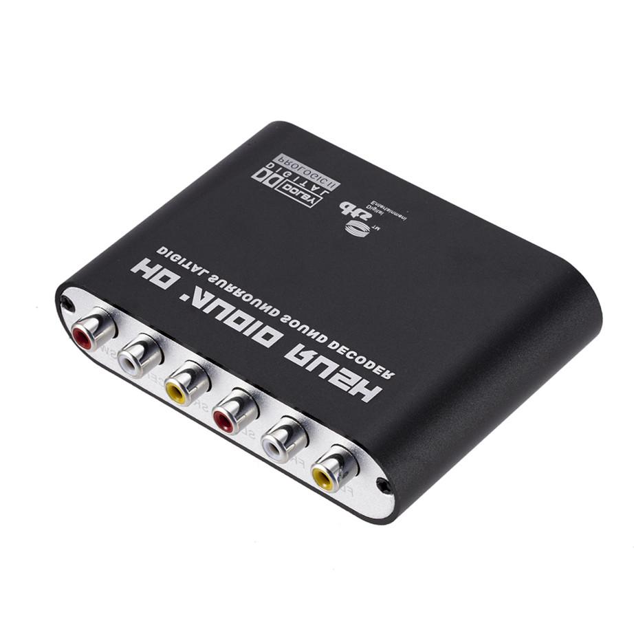 Grwibeou AC3 Âm Thanh Kỹ Thuật Số Sang Analog 5.1 Kênh Âm Thanh Nổi DAC Bộ Chuyển Đổi Quang Học SPDIF Đồng Trục AUX 3.5Mm Đến 6 Bộ Khuếch Đại Bộ Giải Mã RCA