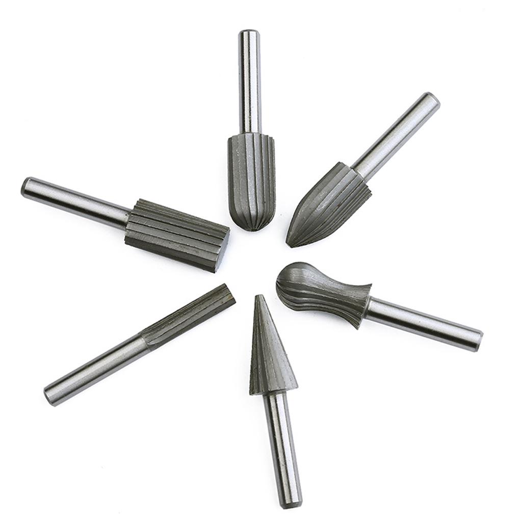 6x Routing Router Grinding Bits Burr Speed Kit