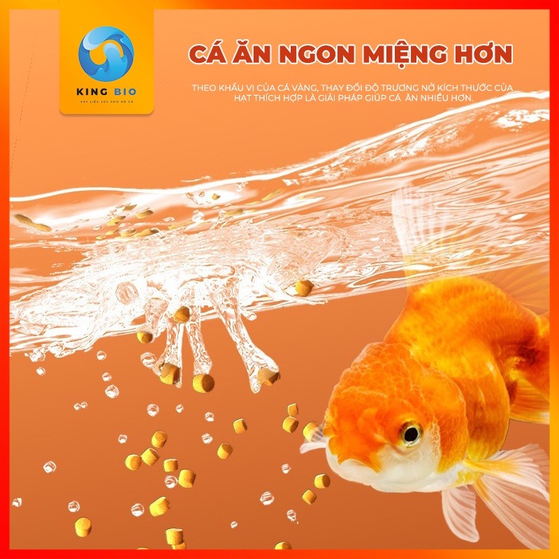 Cám cho cá vàng Yee Top Food - Thức ăn cân bằng dinh dưỡng bổ sung tảo xoắn Spirulina và Vitamin