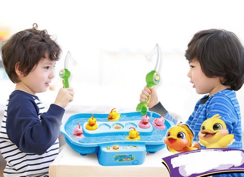 Bộ đồ chơi câu vịt nam châm cao cấp có nhạc cho bé - Trò chơi vui nhộn giúp bé năng động