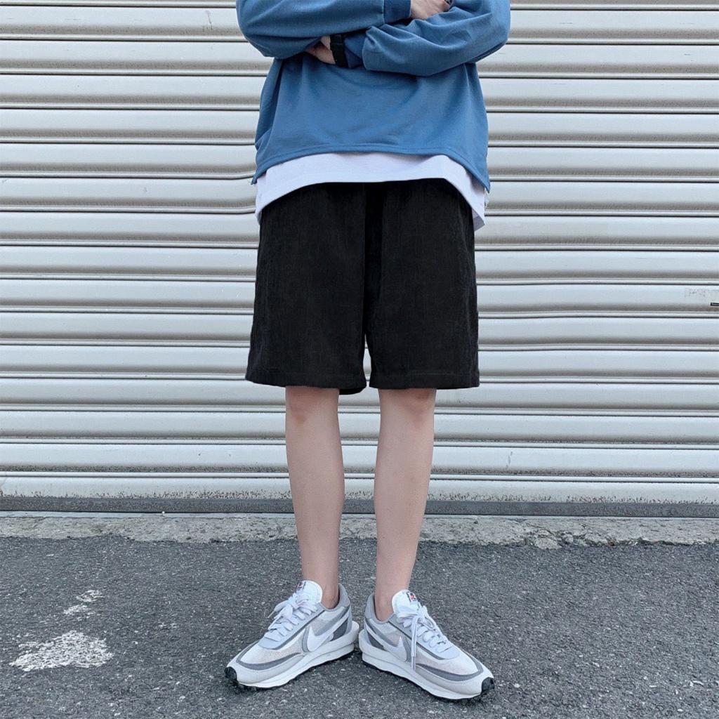 Quần Short Đùi Nhung Tăm Unisex