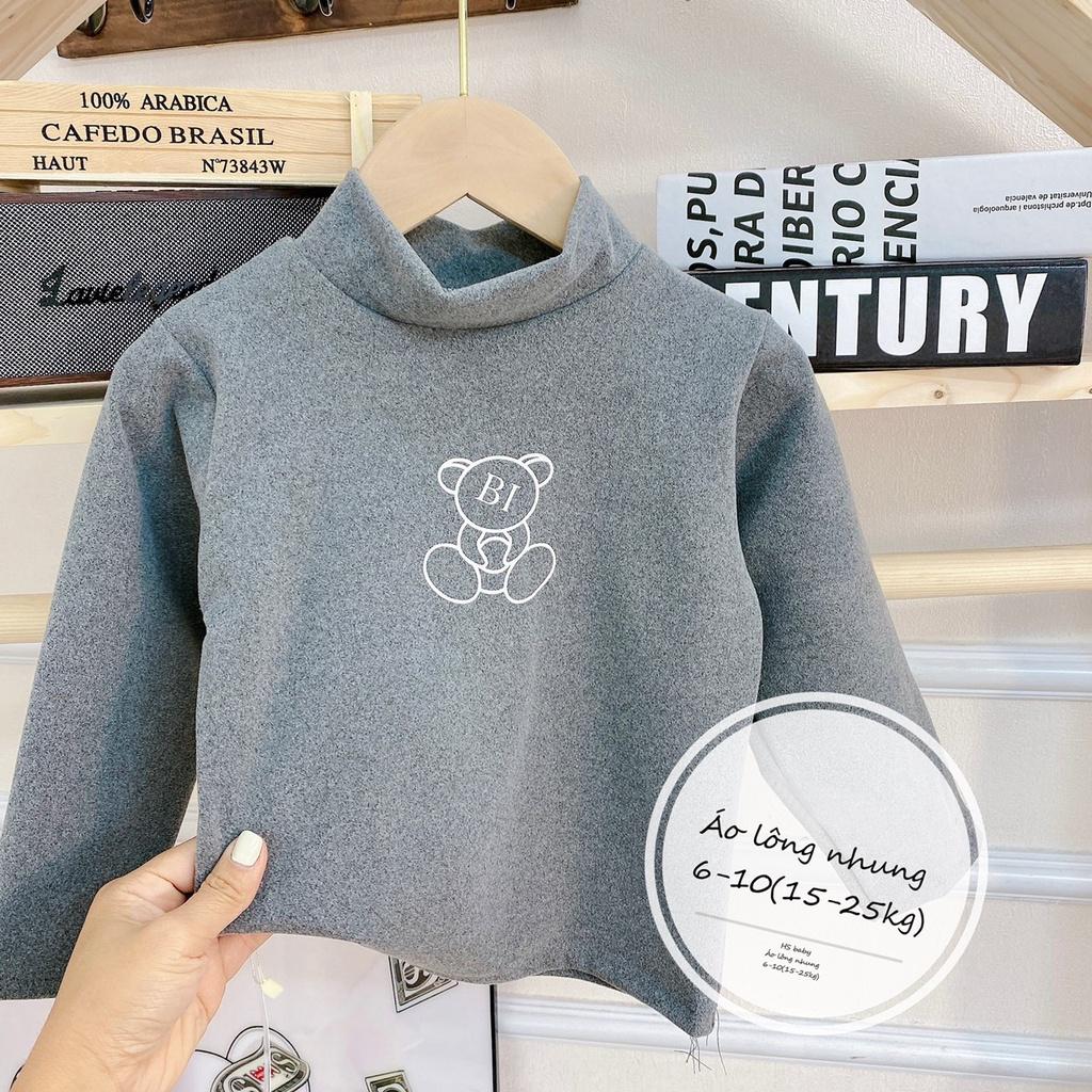 Áo giữ nhiệt LYBABY thu đông dài tay cổ cao cho bé trai AP20