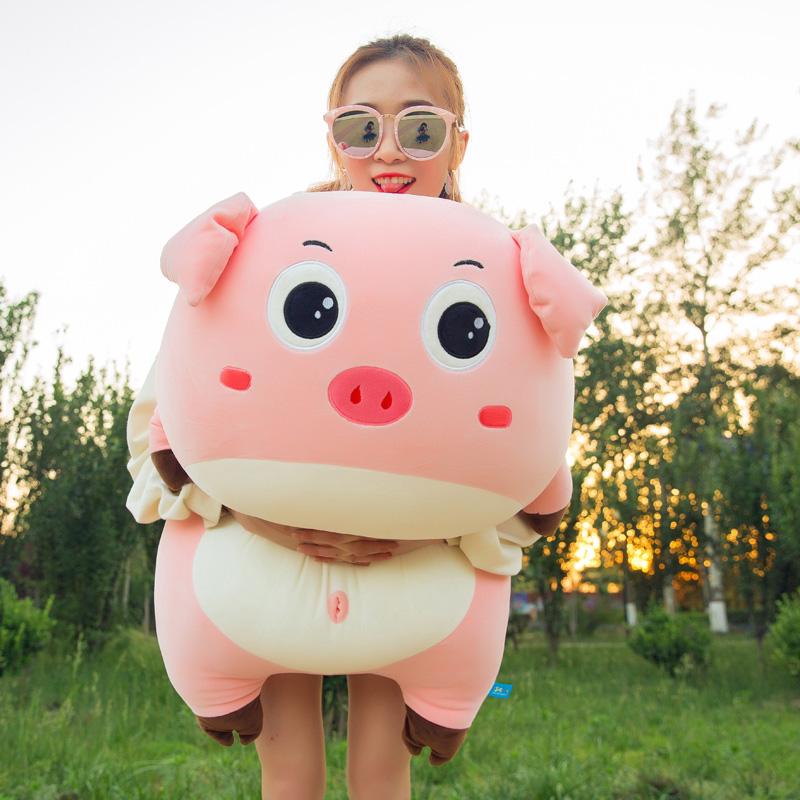 Gấu Bông Heo Hồng Love Pig, Lợn Love Pig Siêu Ngố Đáng Yêu (30cm----&gt;45cm) Gối Ôm Heo Love Pig Siêu Mềm Mịn, Êm Ái Hàng Cao Cấp