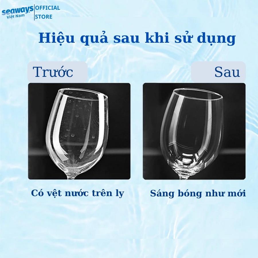 10 túi Muối rửa chén bát, làm mềm nước Seaways, túi 500gr - Dành cho mọi loại máy rửa chén bát