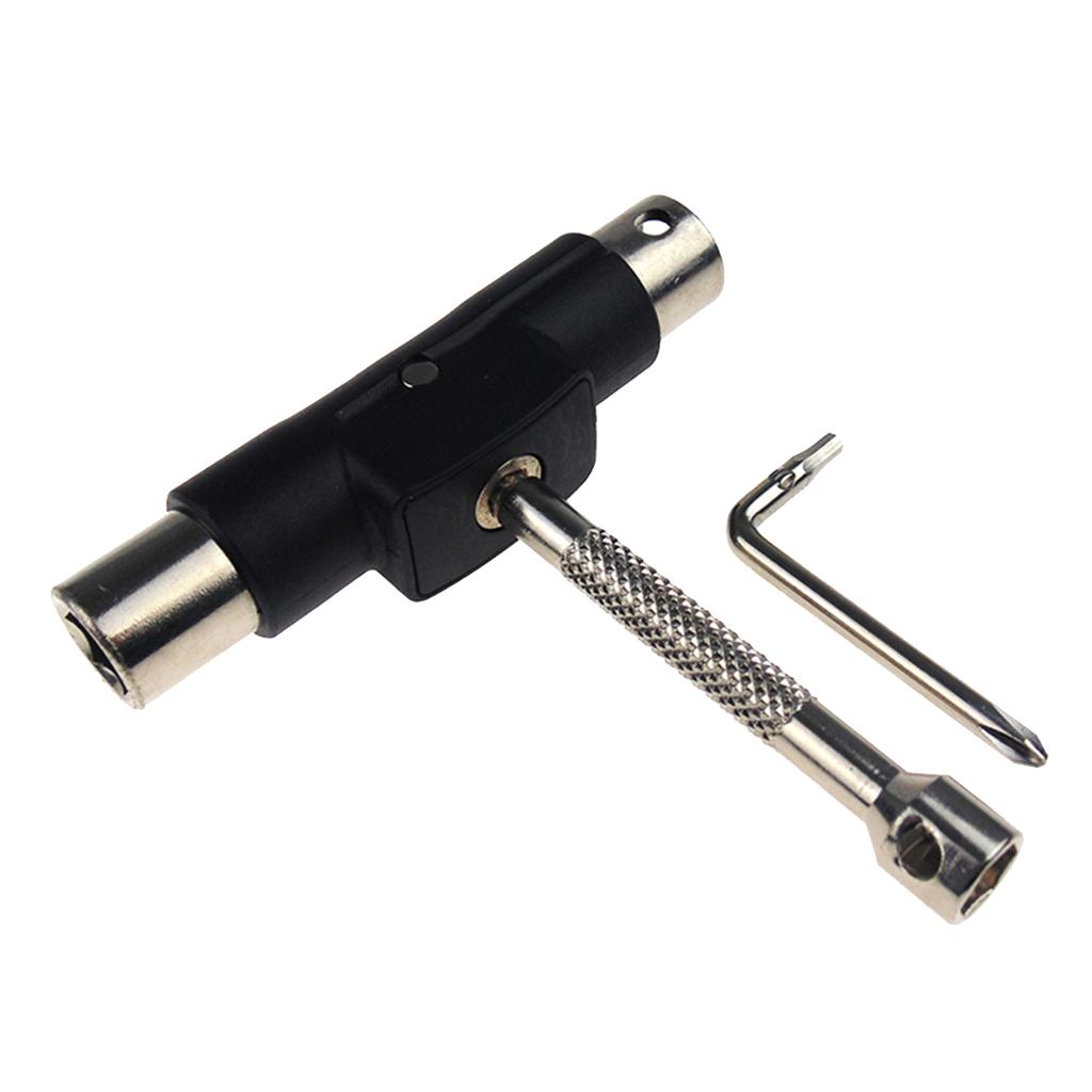 Skateboard Repair Tool Wrench Spanner & Inserted Screwdriver Built- in File