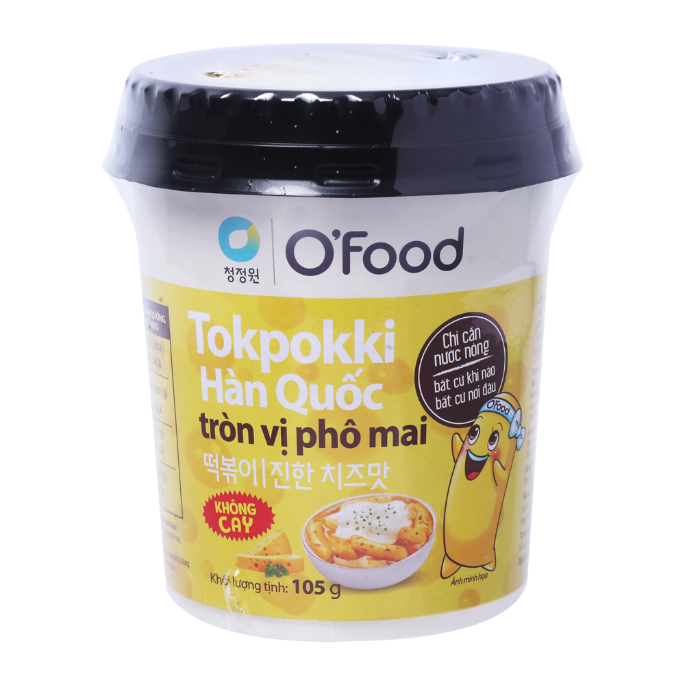 Bánh Gạo Tokpokki Vị Phô Mai O'Food 105Gram