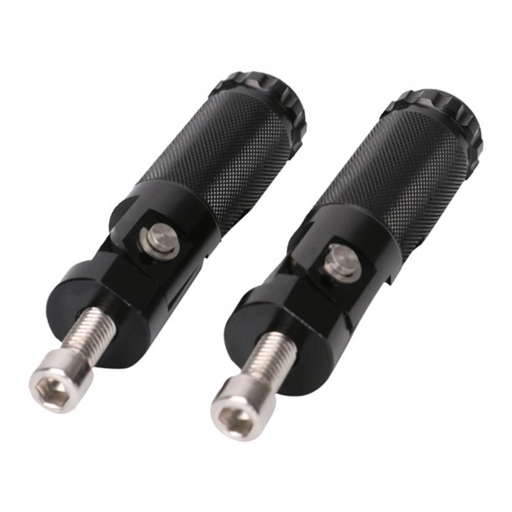 2Pcs Black Aluminum Motorcycle Motocross Foot Pegs Footrest Footpegs