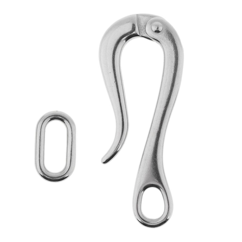 2pcs Stainless Steel Pelican Hook 3.9inch