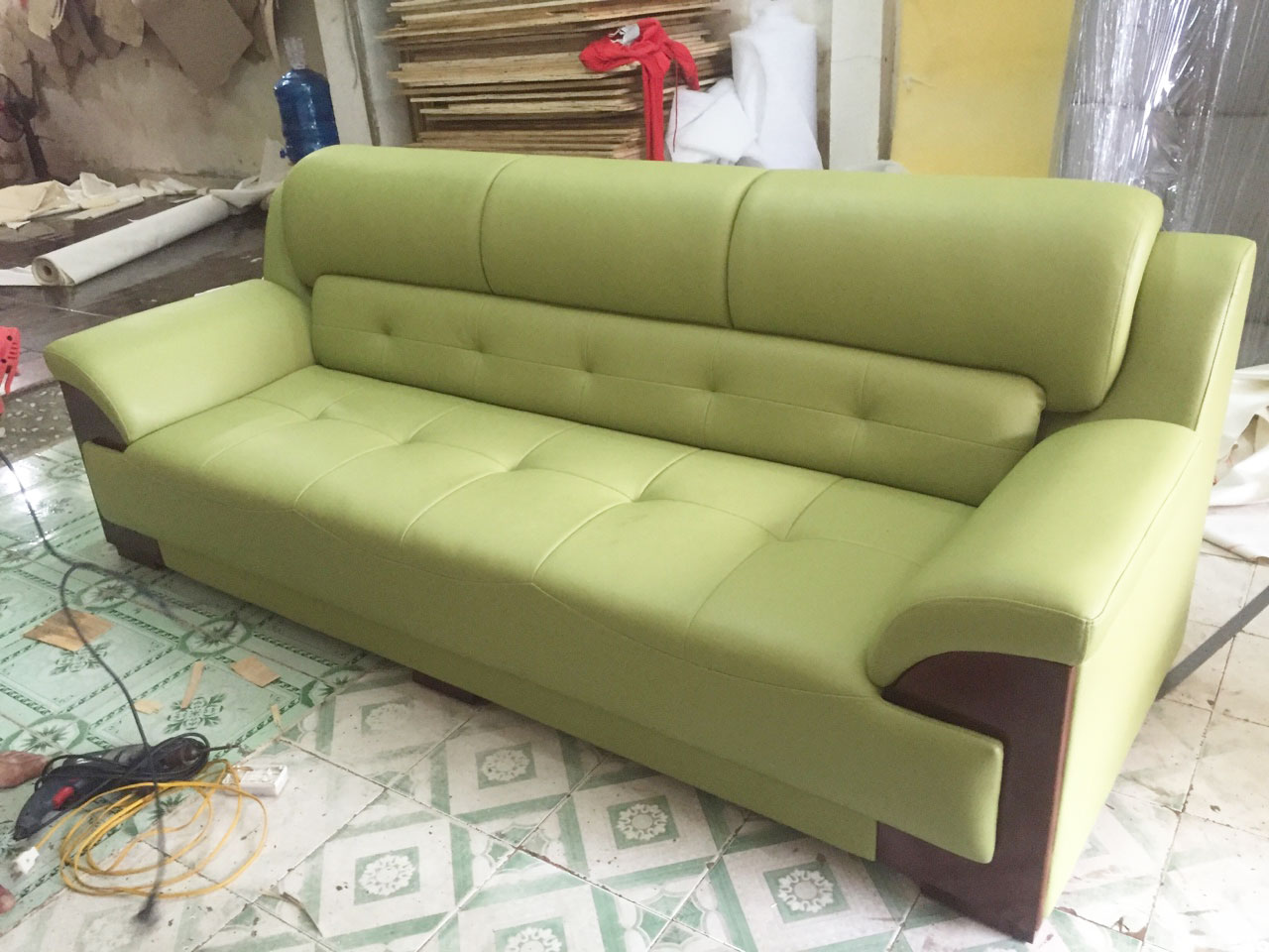 Ghế Sofa Băng Tay Gỗ_Sa Lông Nhỏ Gọn Cho Phòng Khách