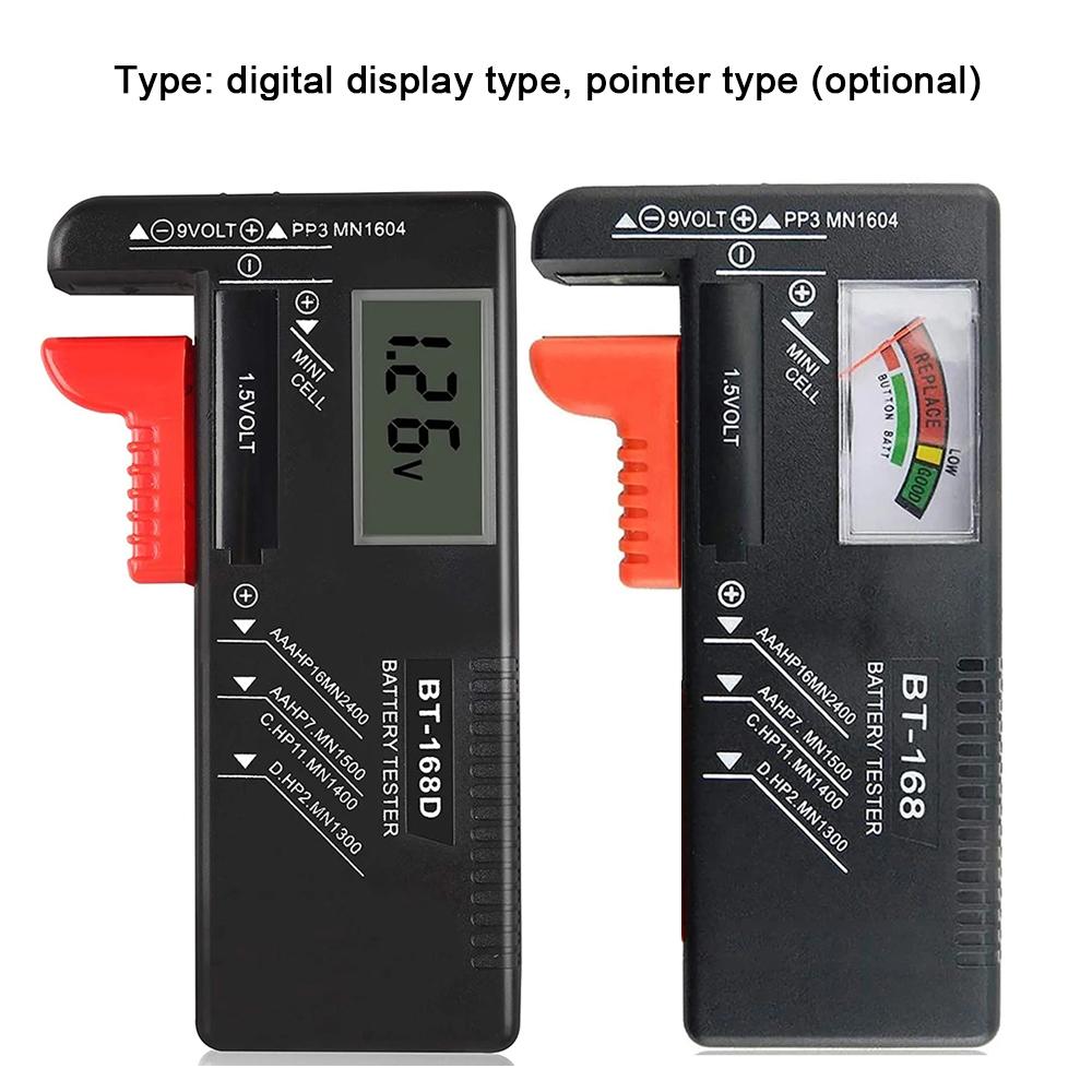 Portable Battery Capacity Indicator Compact Size Lithium Battery Level Tester Battery Voltage Meter Battery Volt Monitor Detector