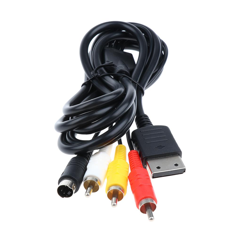 AV S Video Audio Composite Component Cable Cord For Sega Saturn Console S-Video AVS