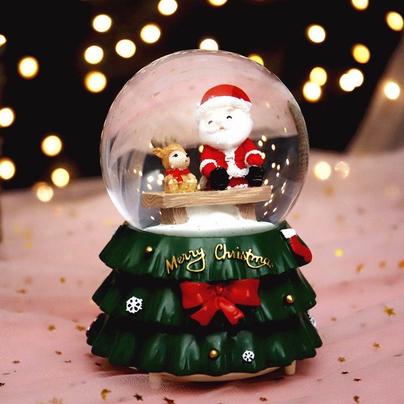 Quả cầu tuyết cây thông ông già Noel