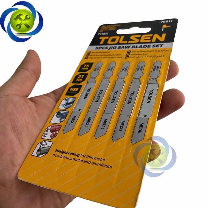 Lưỡi cưa lộng nhựa - sắt Tolsen 76811 75mm, 21TPI màu bạc