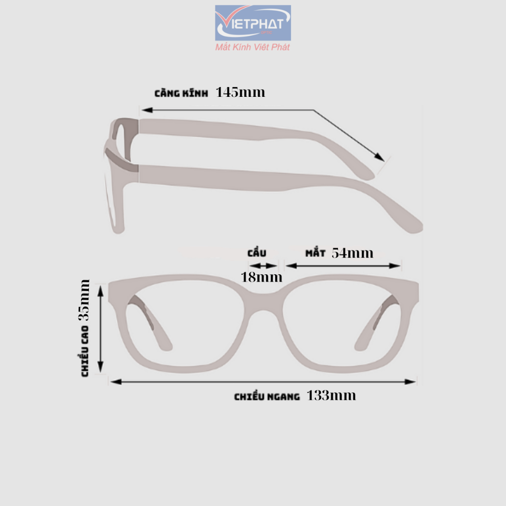 Gọng kính mắt vuông Char-mant CH29737