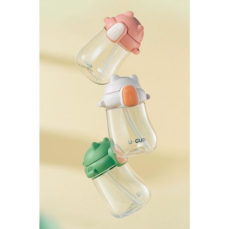 Bình nước U cup nhựa Tritan có có ống hút 400ml