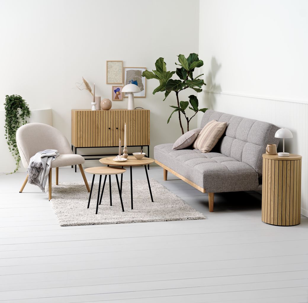 Kệ đa năng | JYSK Spodsbjerg | gỗ công nghiệp/thép | màu sồi | DK35xC60cm