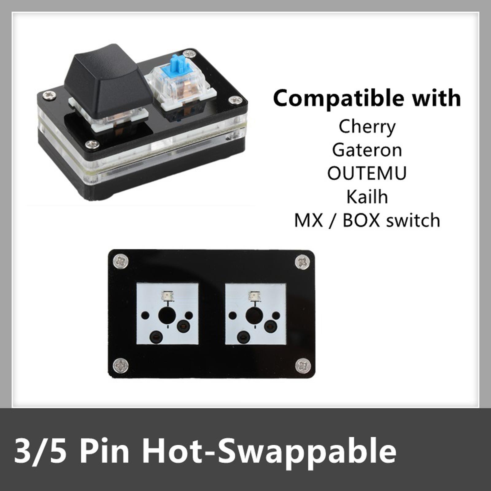 2-Key Mechanical Gaming Keypad Hot Swap Programming