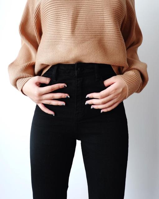 Quần jeans ôm co giãn cạp - hình shop chụp thật