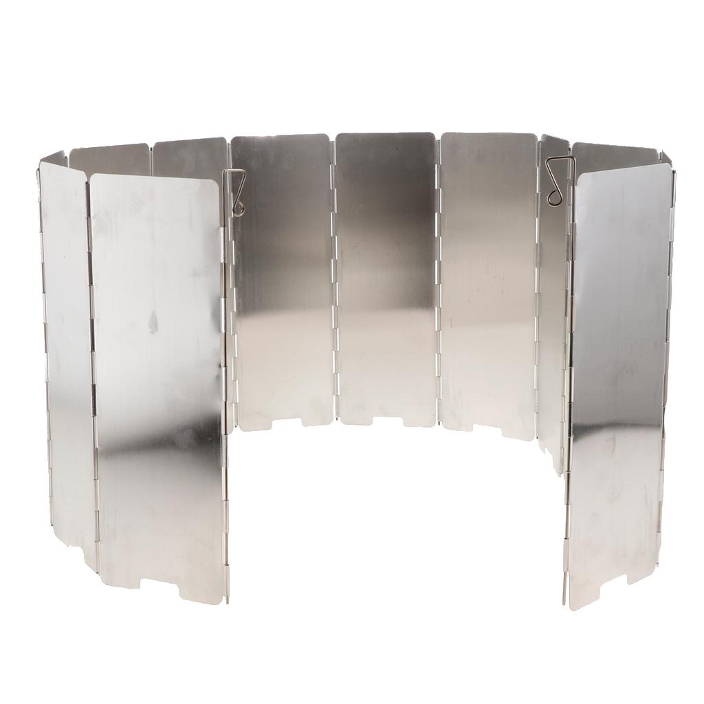 Folding Camping Cooker Gas Stove Wind Shield Screen Flexible Windshield