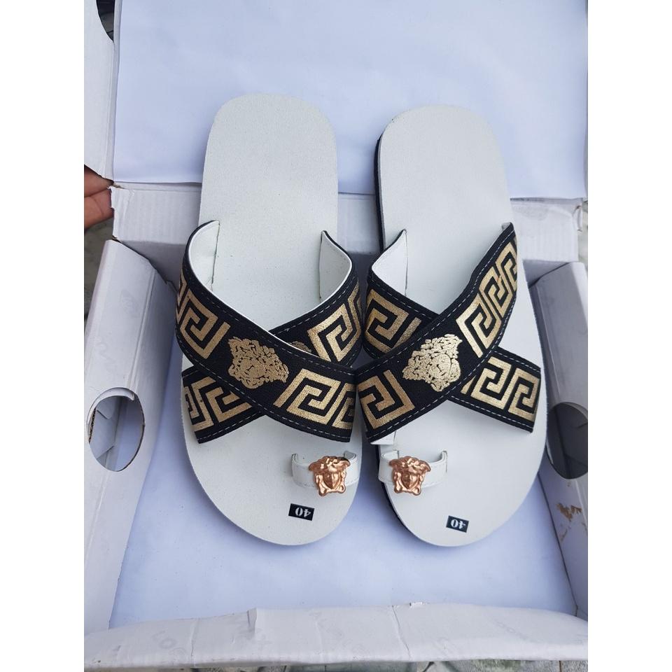 dép quai chéo nam nữ dép sandal đồng nai (đế trắng quai chéo có thêm ngón ) size từ 35 nữ đến 43 size khác ib chọn