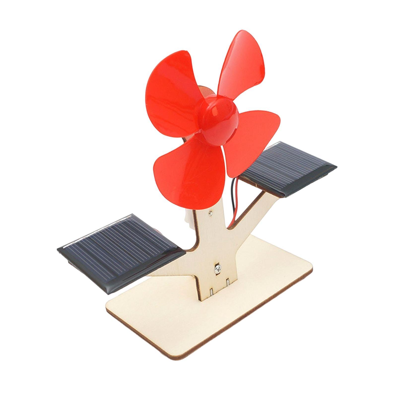 Solar Fans Panel Kit Science Experiment Projects DIY Assembly Kit Propeller