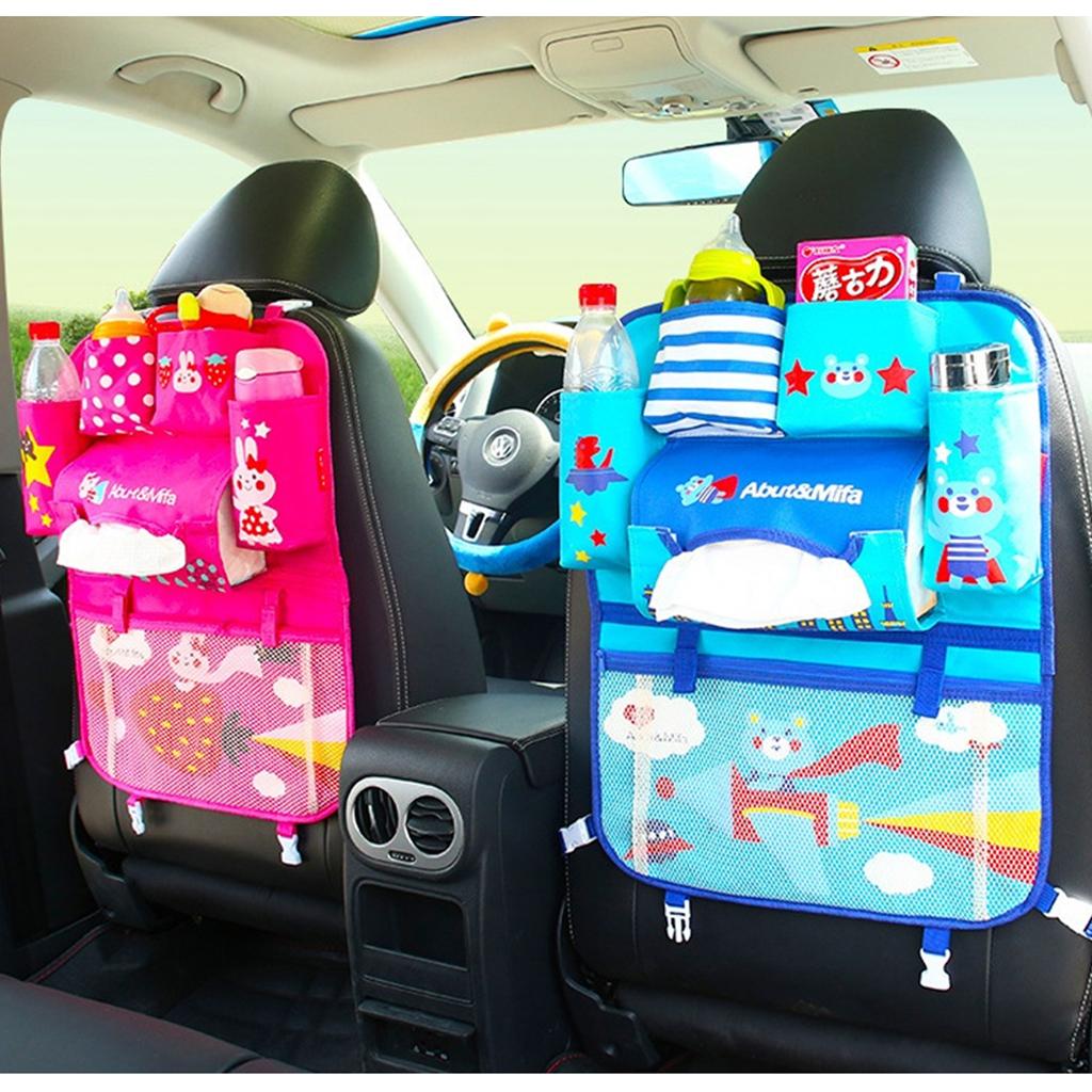 Oxford Cloth Vehicle Seat Back Hanger Holder Organizer Pocket Storage Cover
