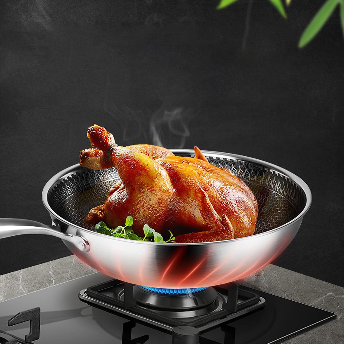 Chảo Chống Dính Inox 304 Cao Cấp - Công Nghệ Blackcube 7 Lớp - GDHN Loại Tốt