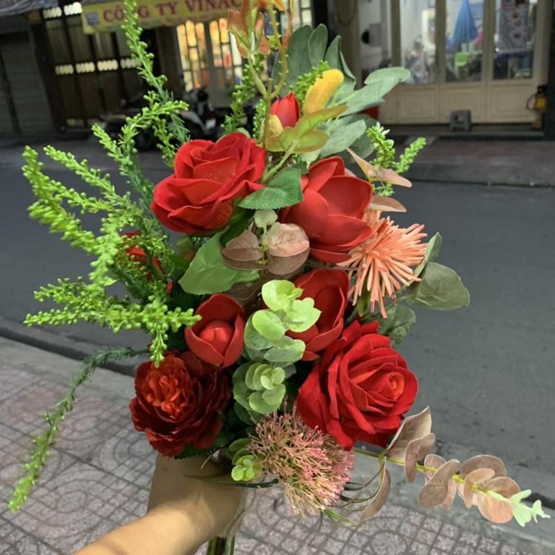 Hoa cưới cầm tay cô dâu mùa cưới 2020/2021 hoa Hồng lan giangpkc