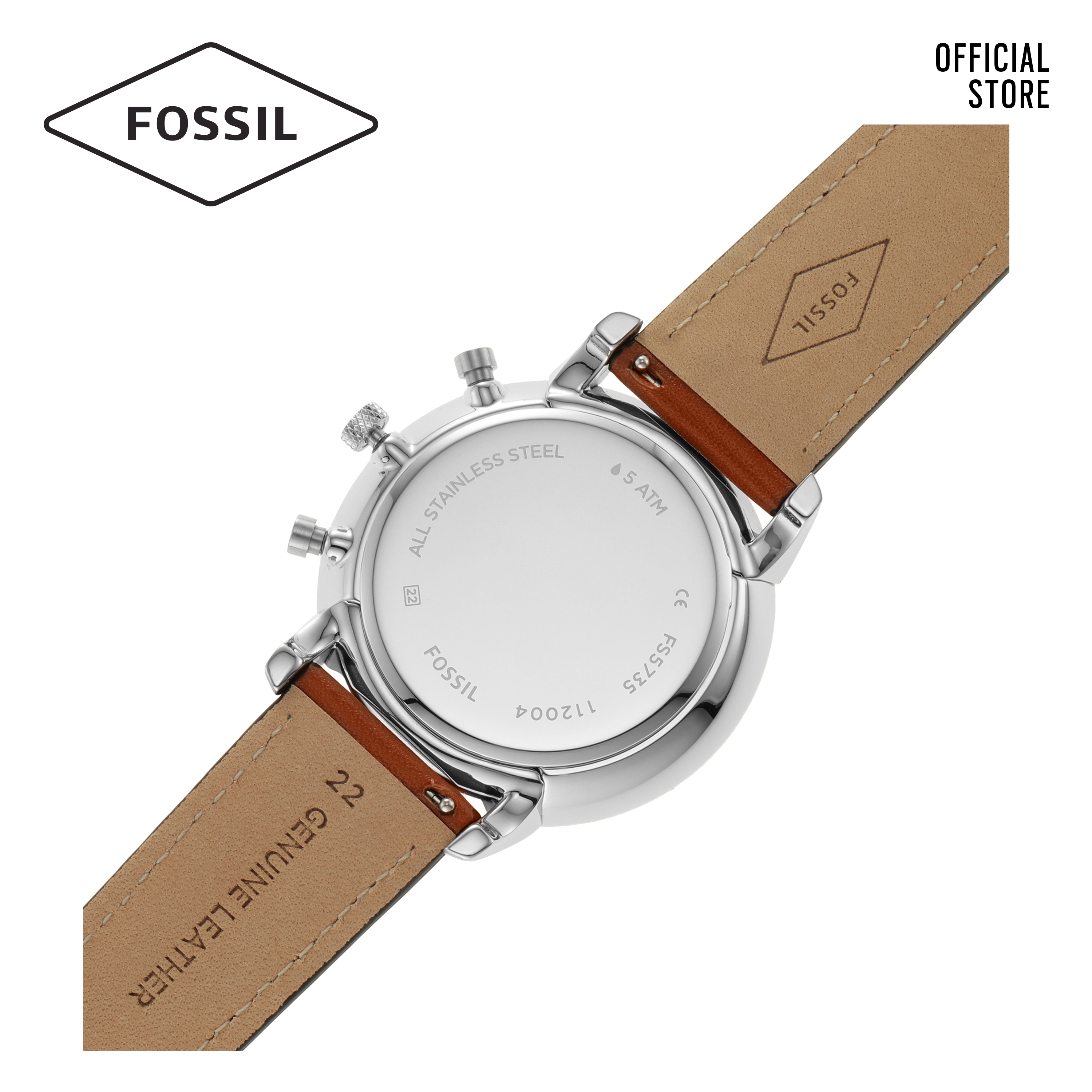 Đồng hồ nam Fossil Neutra dây da FS5735 - màu nâu