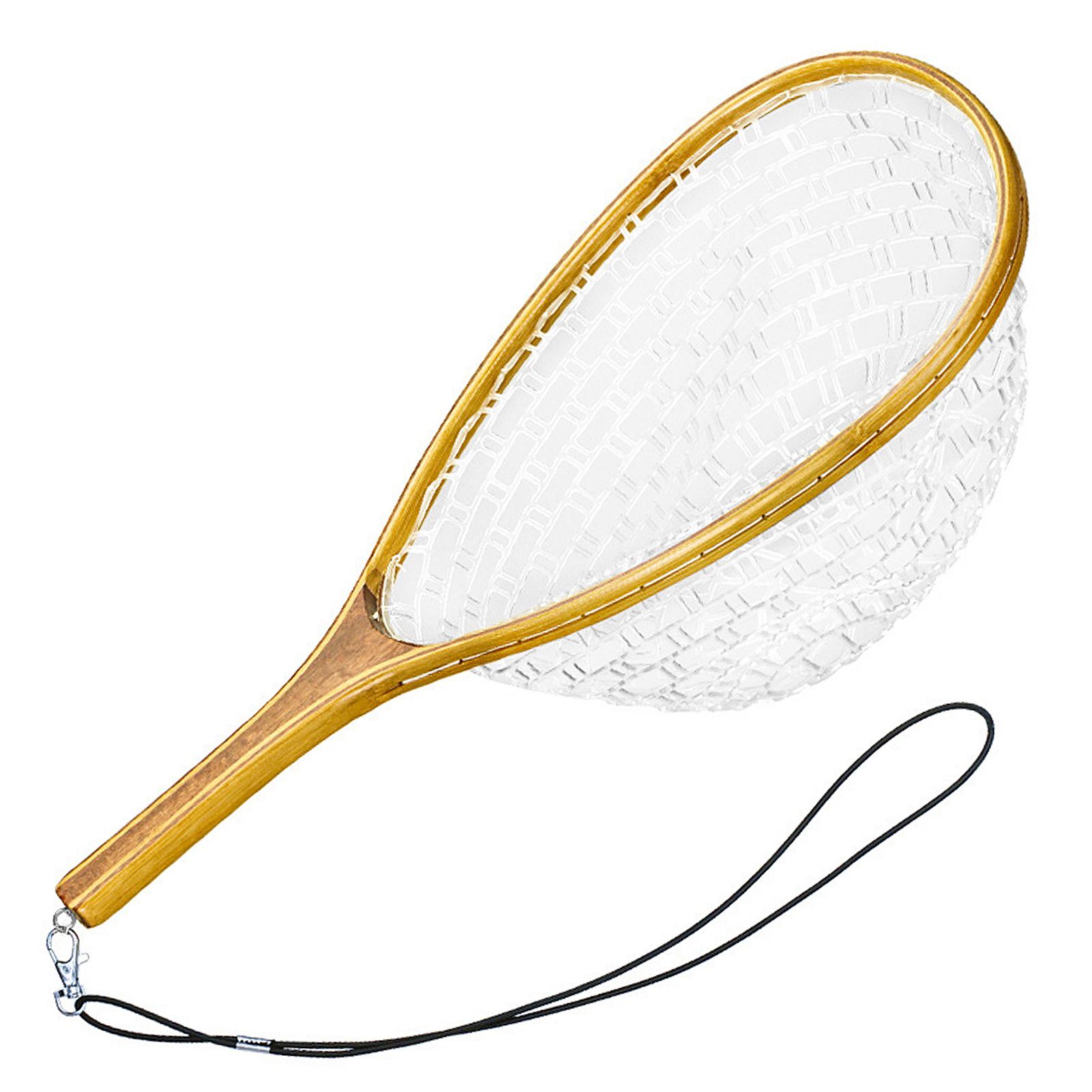 Fishing Landing Net with Elastic Lanyard Fly Fishing Net Fishing Catch and Release Net