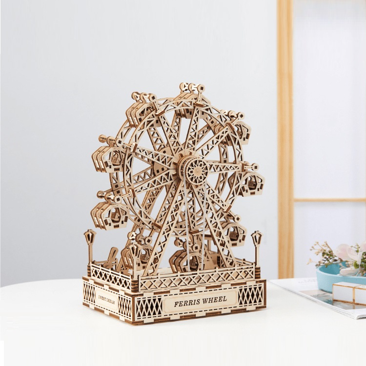 Mô hình Hộp nhạc Bánh xe Đu quay Hạnh phúc Happy Ferris Wheel T710