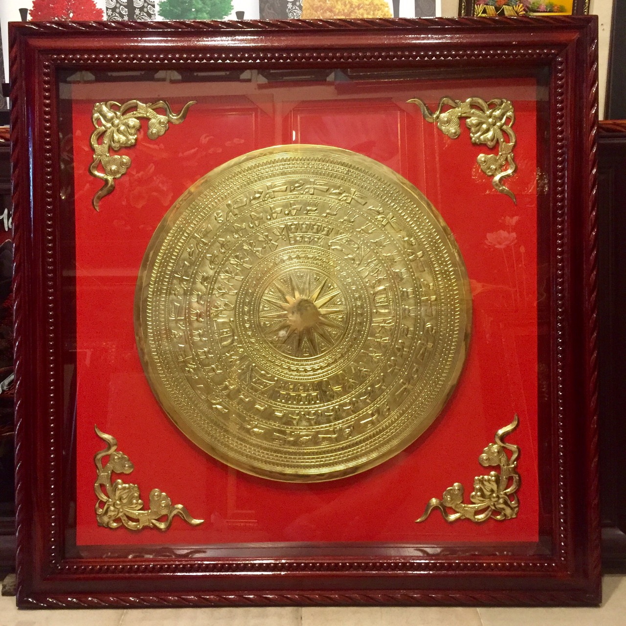 Tranh đồng trống đồng Viêt Nam - A064