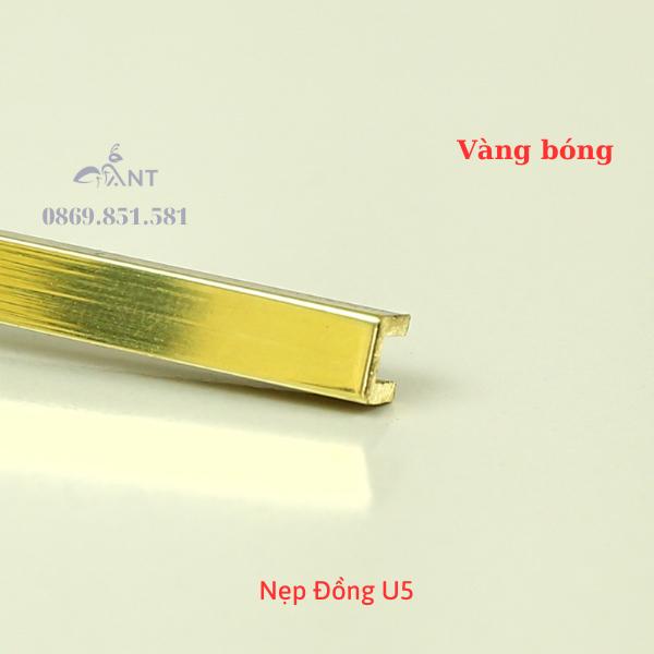 Nẹp Đồng U5 đủ màu, nẹp đồng chữ u, Nẹp đồng chống trơn, giá