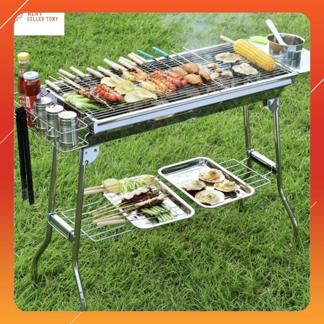 Lò nướng than INOX BBQ STARK dã ngoại cao cấp